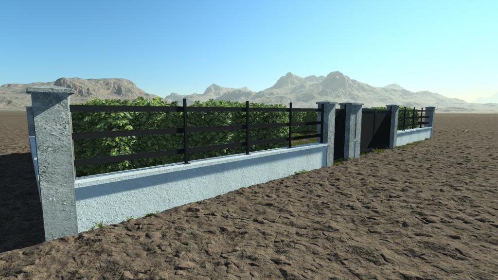Low wall fences
