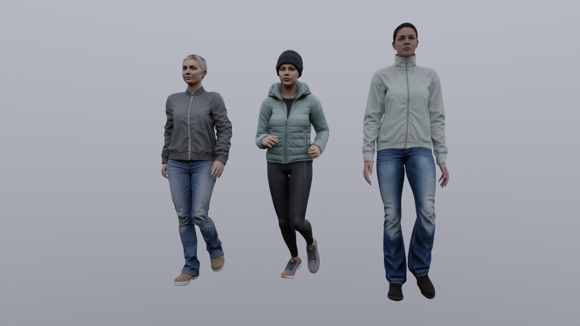 Casually dressed people_1