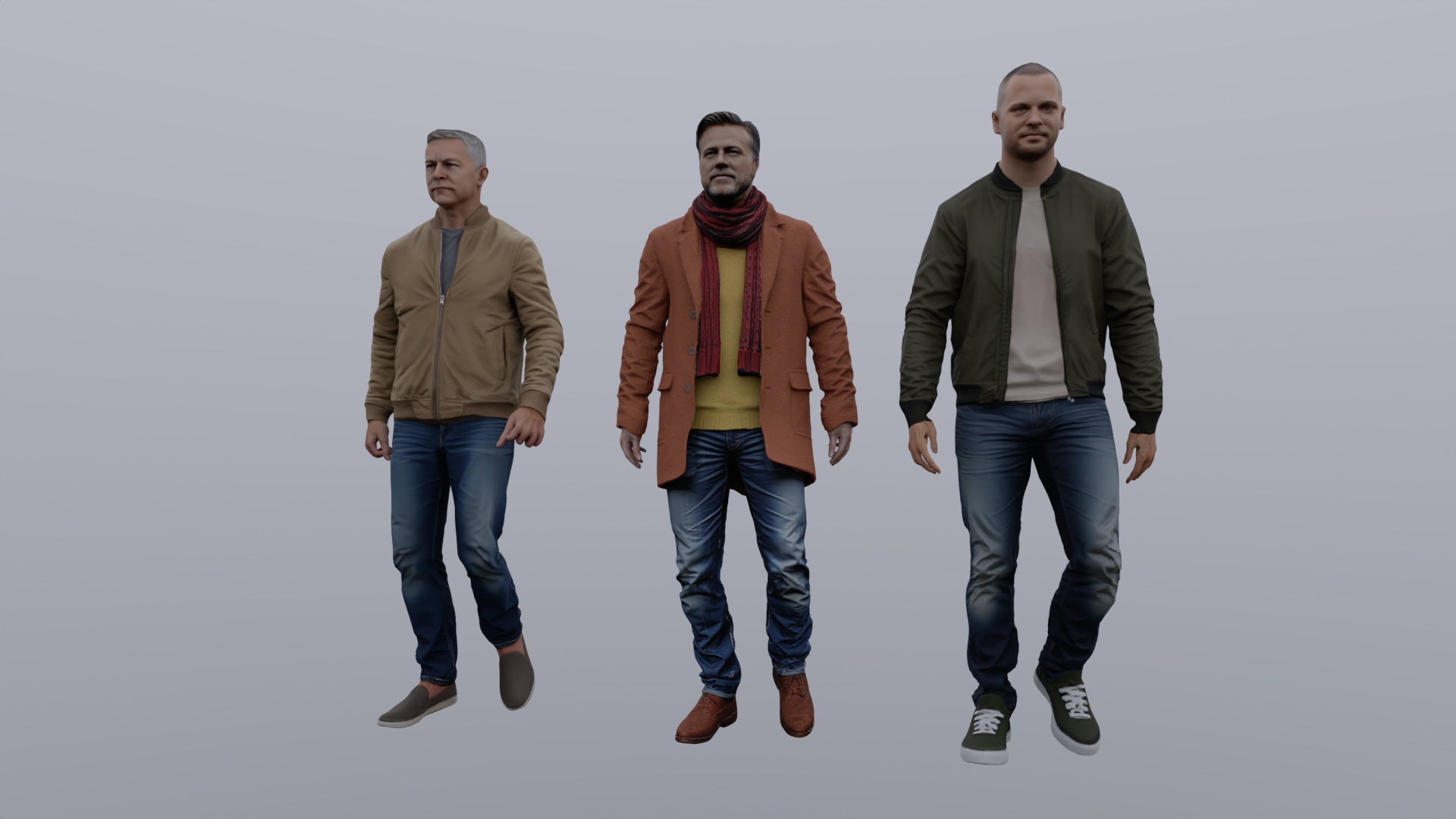 Casually dressed people_2